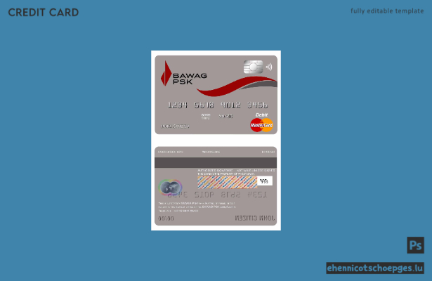 Österreich Bawag PSK Bank Mastercard Beispielvorschau